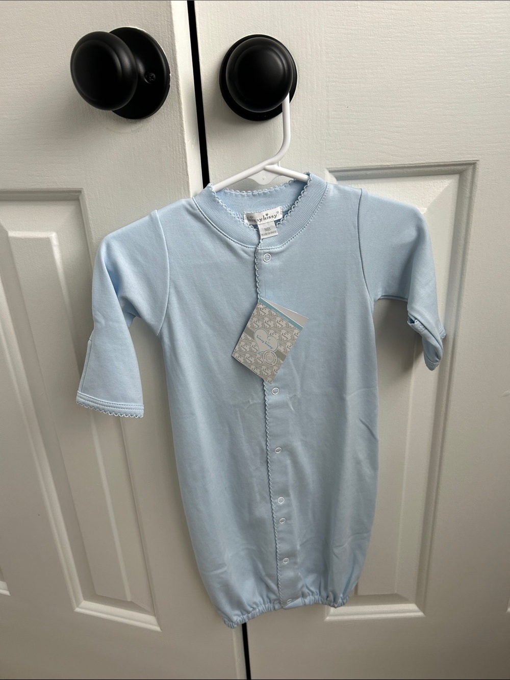 Kissy Kissy Light Blue Newborn Gown